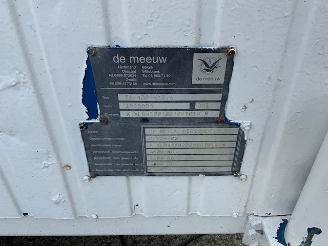 De meeuw ta-430-var.a schaftwagen - afbeelding 5 van  15