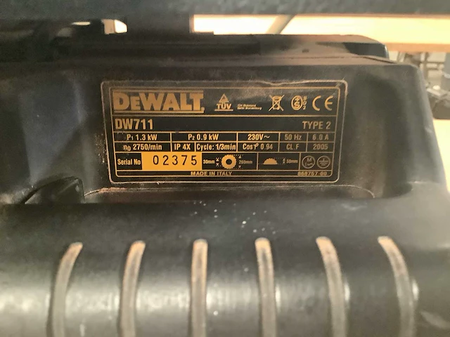 De walt - dw 711 - afkortcirkelzaagmachine - afbeelding 4 van  4