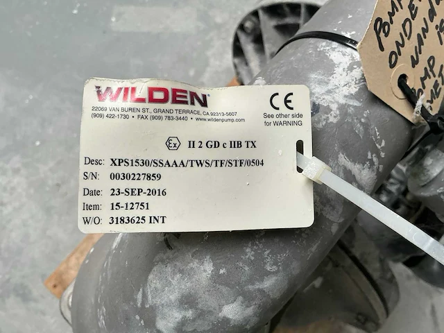 De wilden xps 1530 pneumatische membraan pomp - afbeelding 4 van  12