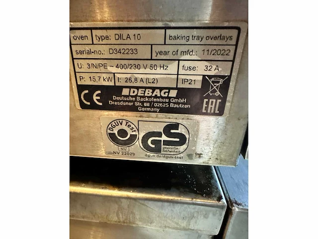 Debag - dila10 - bakkerijoven - 2022 - afbeelding 4 van  9