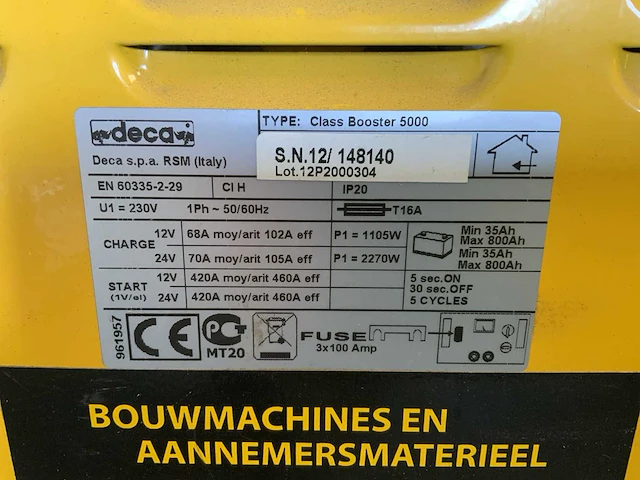 Deca class 5000 accu booster - afbeelding 5 van  5