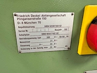 Deckel - 1988 - fp4a - cnc freesmachine - afbeelding 9 van  9