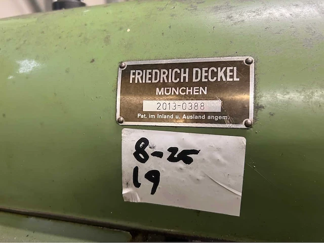 Deckel - fp2e - various milling machine - afbeelding 14 van  14