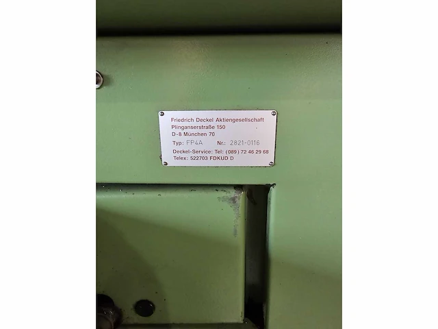 Deckel fp4a cnc bewerkingscentrum - afbeelding 7 van  11