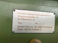 Deckel fp7-nc freesmachine - afbeelding 4 van  4