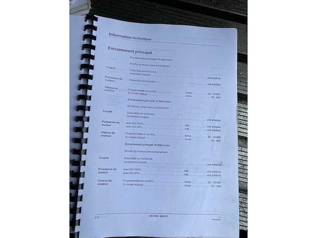 Deckel maho - dmu 60t - cnc-milling machine - 2001 - afbeelding 5 van  18