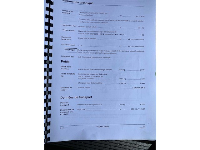 Deckel maho - dmu 60t - cnc-milling machine - 2001 - afbeelding 10 van  18