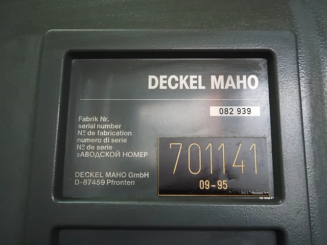 Deckel maho gmbh - afbeelding 16 van  23