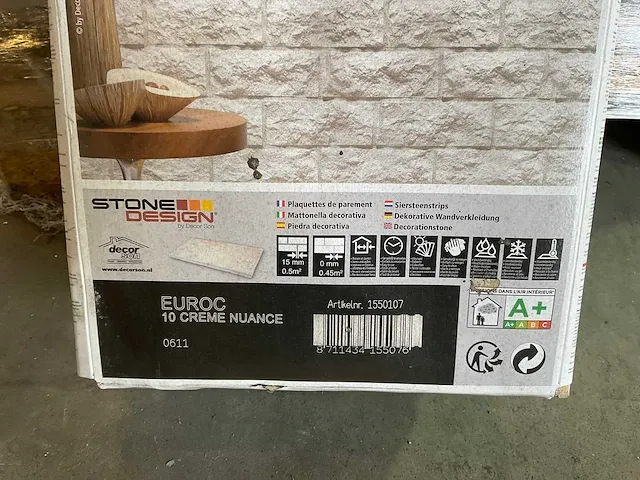 Decor son - euroc 10 crème - steenstrip 12m² - afbeelding 4 van  6