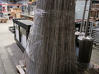 Decoratie bamboe stokken, wit - afbeelding 3 van  3