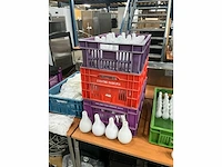 Decoratie bloemvaasjes (65x) - afbeelding 2 van  5