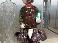 Decoratie flessen - incl. 2 flessen met muziekdoosje eronder - 6 x - afbeelding 4 van  5