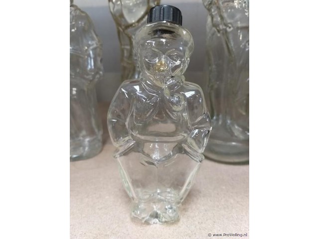 Decoratie flessen - incl. 2 flessen met muziekdoosje eronder - 6 x - afbeelding 5 van  5