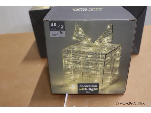 Decoratie met licht - 3 stuks - afbeelding 2 van  4