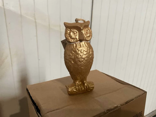 Decoratie uil goud (180x) - afbeelding 3 van  5