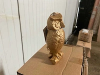 Decoratie uil goud (180x) - afbeelding 4 van  5
