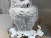 Decoratie uilen van porselein(steen) 2 stuks - afbeelding 2 van  6