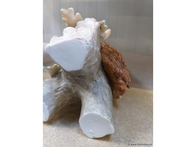 Decoratie uilen van porselein(steen) 2 stuks - afbeelding 6 van  6