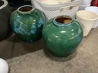 Decoratie vazen met kunstbloemen - afbeelding 7 van  9