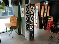 Decoratie zuilen set metaal look - afbeelding 1 van  3
