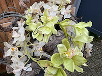 Decoratiebloempot op loden zuil (2x) - afbeelding 4 van  7