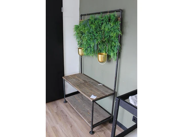 Decoratief bankje met onderplateau. afmeting 98 x 43 x 170 cm. - afbeelding 3 van  3