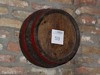 Decoratief half wijnvat doorsnede 30 cm. - afbeelding 2 van  2