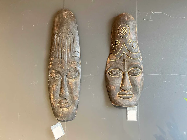 Decoratief masker indonesië (2x) - afbeelding 1 van  3