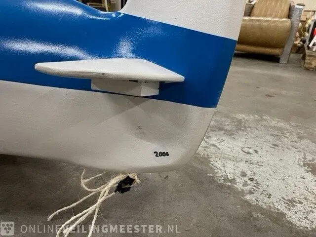 Decoratief vliegtuig, blauw/wit - afbeelding 10 van  10