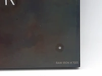 Decoratieve klok, qlocktwo, raw iron #7005 - afbeelding 5 van  8
