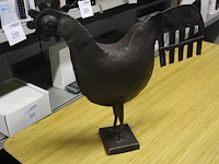 Decoratieve metalen haan. hoogte ca 50 cm. margeproduct - afbeelding 1 van  2