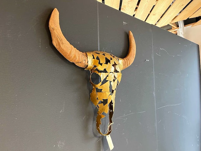 Decoratieve schedel met hoorns - afbeelding 2 van  4