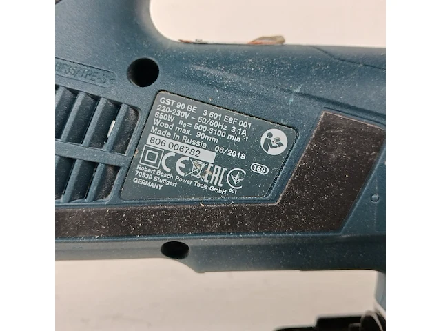 Decoupeerzaagmachine - 230v bosch, gst 90 be, bouwjaar 2018 - afbeelding 7 van  9