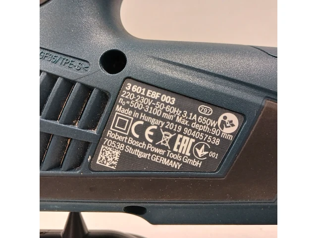 Decoupeerzaagmachine - 230v bosch, gst 90 be, bouwjaar 2019 - afbeelding 8 van  11
