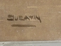 Dedy suratin (1900-1979) - aquarel vlerkprauwen , aquarel - afbeelding 3 van  3