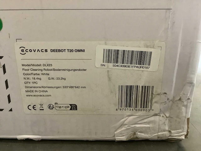 Deebot t20 omni robot zuiger - afbeelding 7 van  7