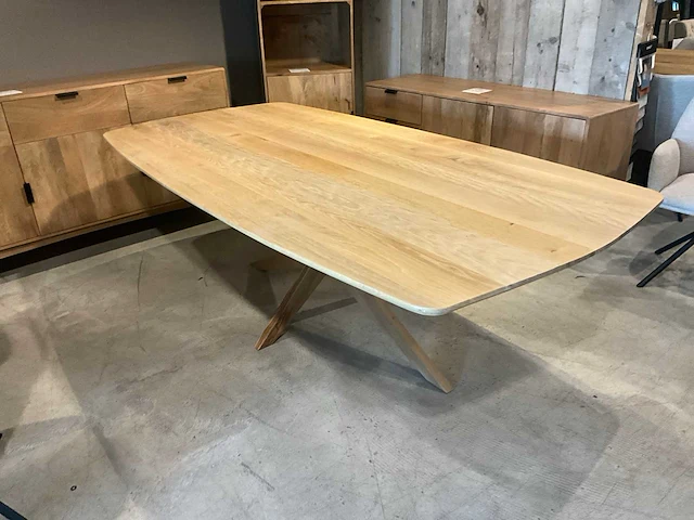 Deens ovaal eetkamertafel (2x) - afbeelding 3 van  8