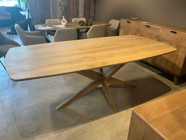 Deens ovaal eetkamertafel (2x) - afbeelding 5 van  8