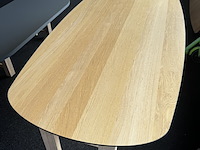 Deens ovaal tafelblad eiken , 220x100 cm - afbeelding 1 van  4