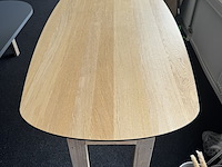 Deens ovaal tafelblad eiken , 220x100 cm - afbeelding 2 van  4