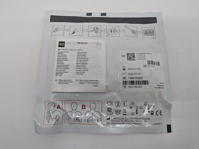 Defibrillator, medtronic, lifepak 500, 2005, incl. accessoires - afbeelding 3 van  16