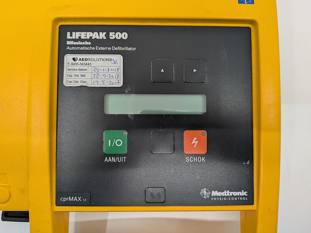 Defibrillator, medtronic, lifepak 500, 2005, incl. accessoires - afbeelding 10 van  16
