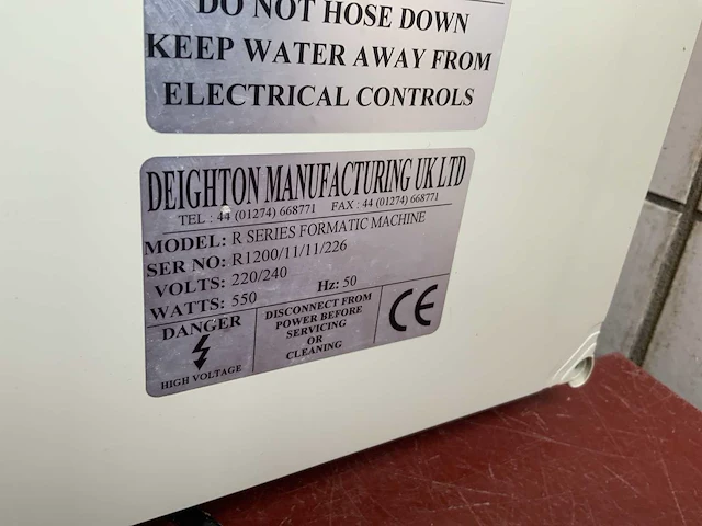 Deigton r series formatic machine hamburgervormmachine - afbeelding 4 van  8