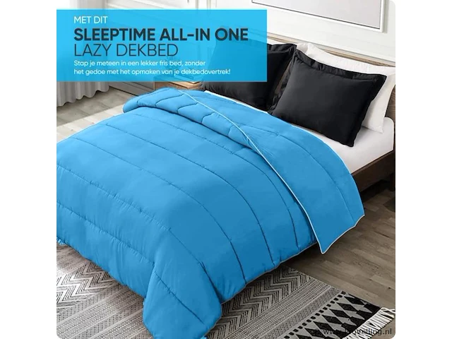 Dekbed blauw 240x200cm alle seizoenen - afbeelding 6 van  6