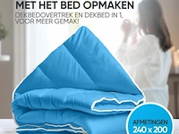 Dekbed blauw 240x200cm alle seizoenen - afbeelding 5 van  6