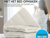 Dekbed creme 140x200cm alle seizoenen - afbeelding 1 van  7