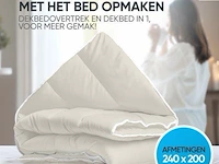 Dekbed crème 240x200cm alle seizoenen - afbeelding 1 van  7