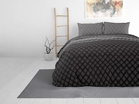 Dekbed overtrek authentic cheng antraciet 240x200cm - afbeelding 4 van  5