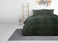 Dekbed overtrek authentic triangle groen 240x200cm - afbeelding 2 van  5