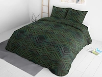Dekbed overtrek authentic triangle groen 240x200cm - afbeelding 3 van  5